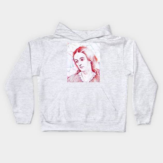 Margaret Fuller Portrait | Margaret Fuller line art Kids Hoodie by JustLit